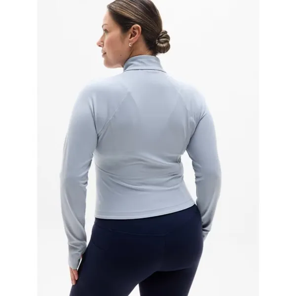 Athleta M Salutation Crop Jacket Blue Star Medium Regular - Image 5