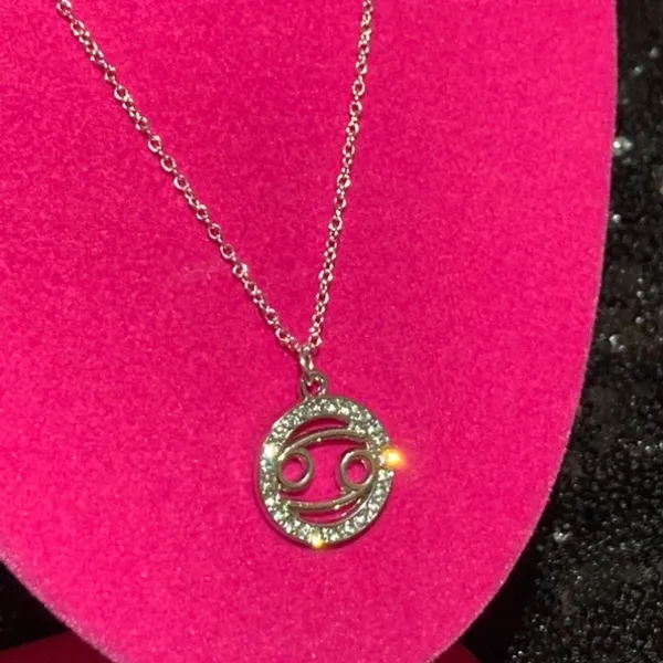 Cancer Zodiac Sign Sterling Silver Necklace Constellation mcbling Birthday Gift - Image 7