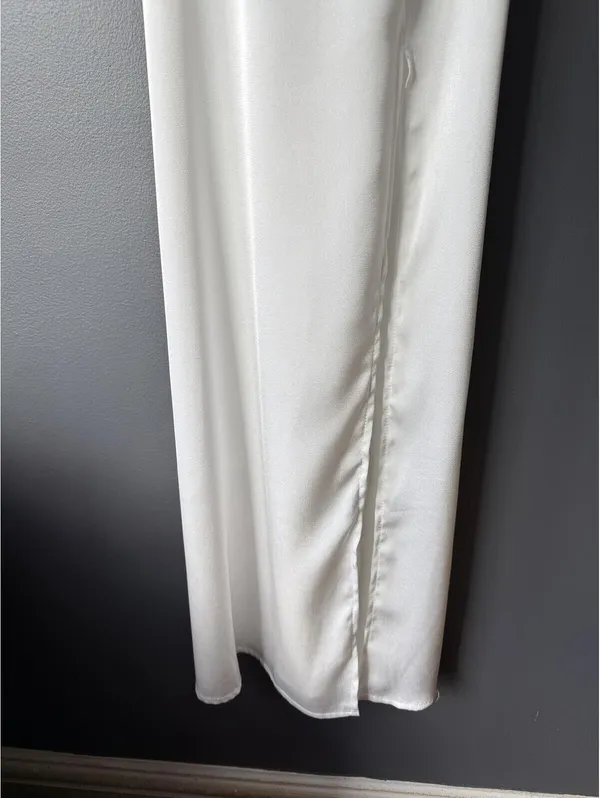 Hello Molly Elegant White Spaghetti Strap Maxi Dress - Image 7