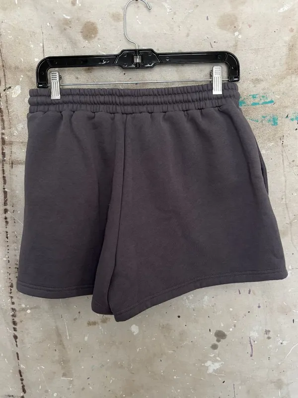 White Fox Comfort Club Lounge Shorts in Stormy - Image 4