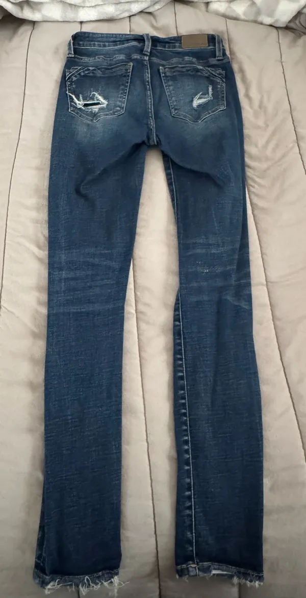 Buckle Black Skinny Jeans - Image 2