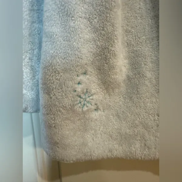 Disney Baby Blue Cowl Neck Tinkerbell Fleece Pullover M - Image 3