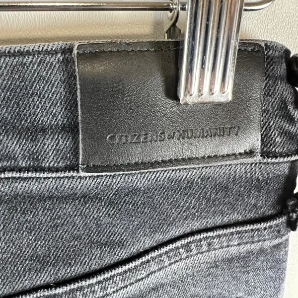 Citizens of Humanity Emmanuelle Slim Bootcut Jeans Faded‎ Black Size 28 Boho - Image 9