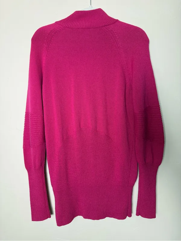 Nike Golf Hot Pink 1/4-Zip Merino Wool Sweater - Image 2