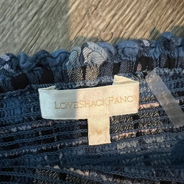 Love Shack Fancy Hersh‎ Plaid Crop Top Size Small - Image 8