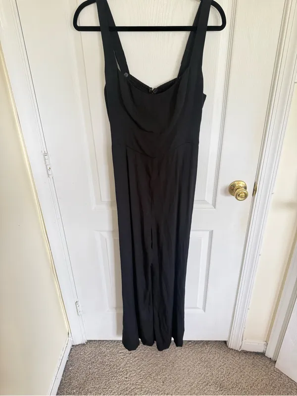 Reformation Wide Leg Black Jumpsuit - Image 7