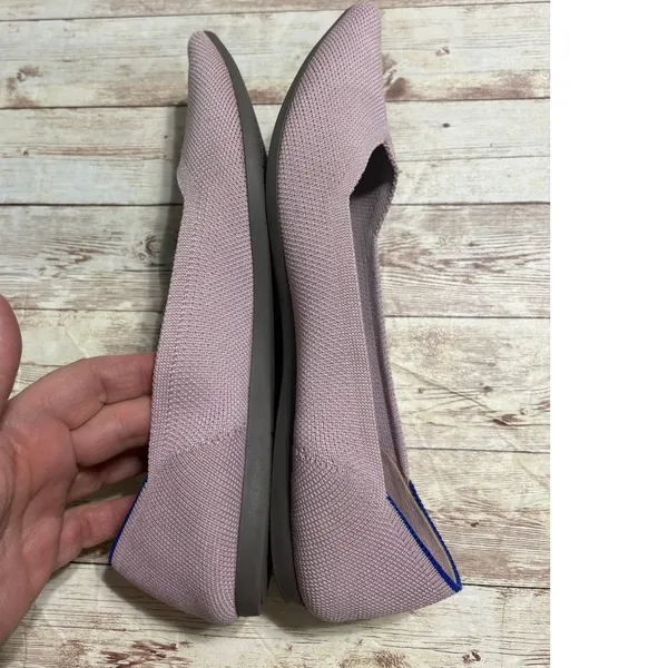 Rothy's The Point Slip-on Flats Size 8.5 Petal Pink Washable Comfort - Image 2