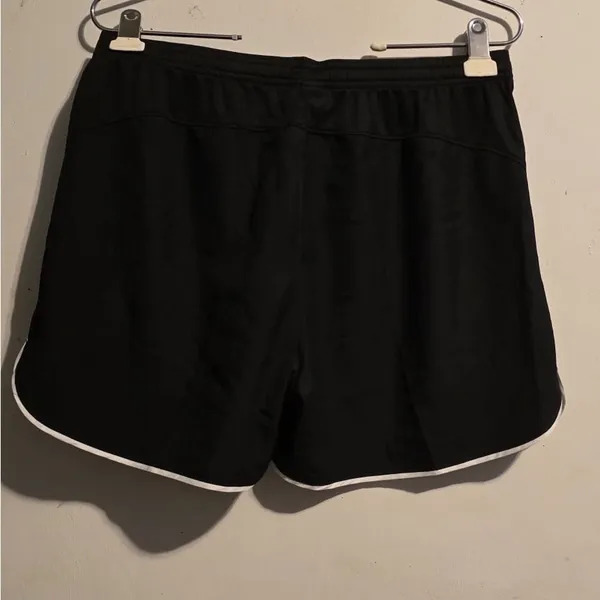 Nike Women's Black Athletic Mesh Shorts with White Trim - Image 3