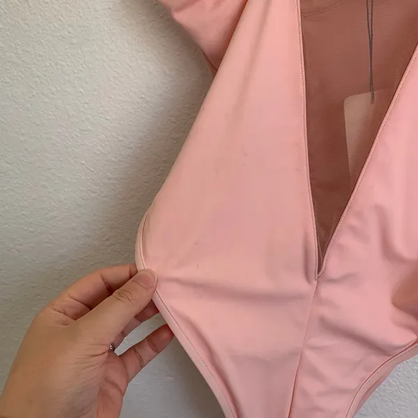 NWT House of CB Seychelles‎ Padded Swimsuit in Blush Pink - Image 9
