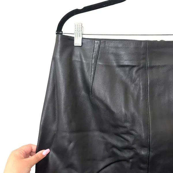 RAG & BONE‎ Heidi Leather Front Zip Mini Skirt Sz 31 - Image 4
