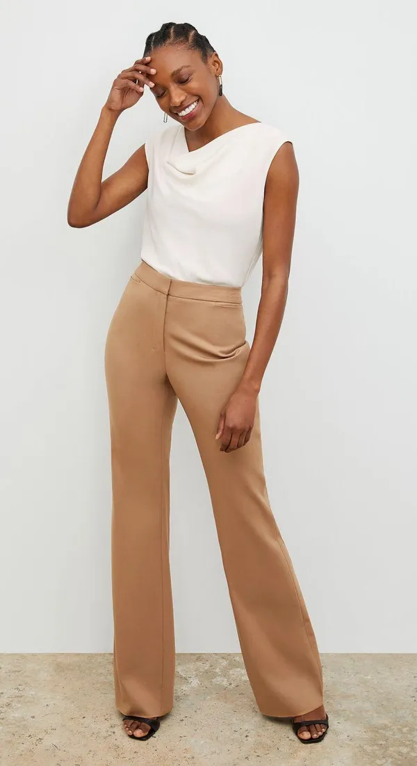 MM LAFLEUR sleeveless cowl neck satin Nora top - Image 6