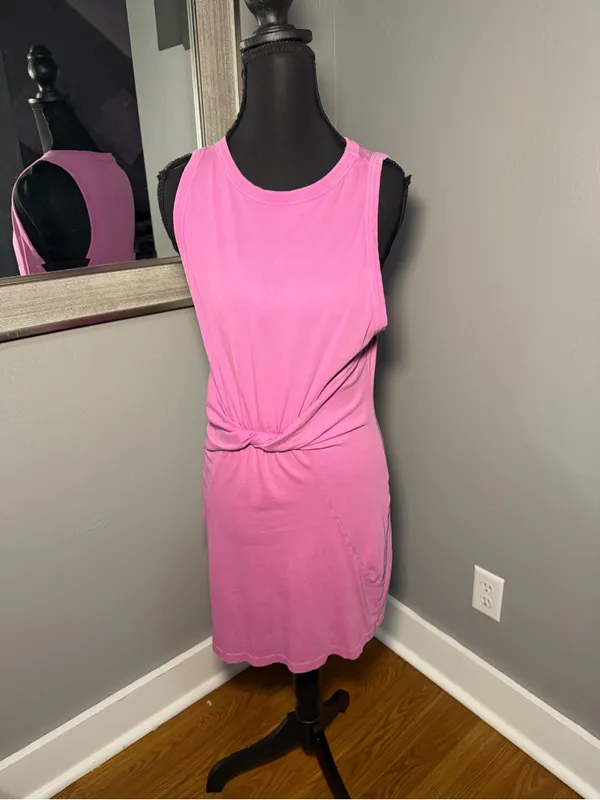 L*Space x Revolve Seaview Barbie Pink Knot Mini Dress Small . - Image 2