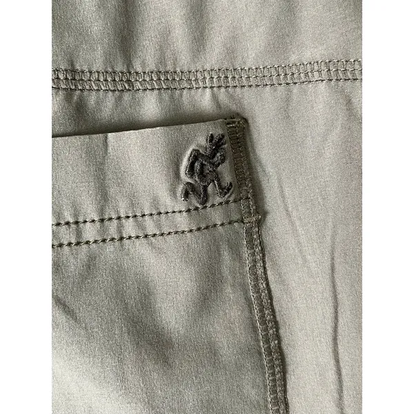 Gramicci Womens Cargo Capri Pants Large Olive Green Hiking Outdoor Drawstring‎ - Image 5