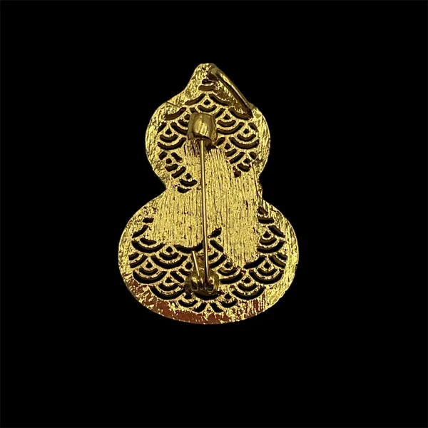Gold Plated Hulu Pearl Brooch - Image 2