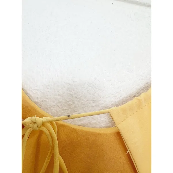 Revolve NBD Butter Yellow Cut Out Back Mini Dress Size Small Preppy Casual Chic - Image 12