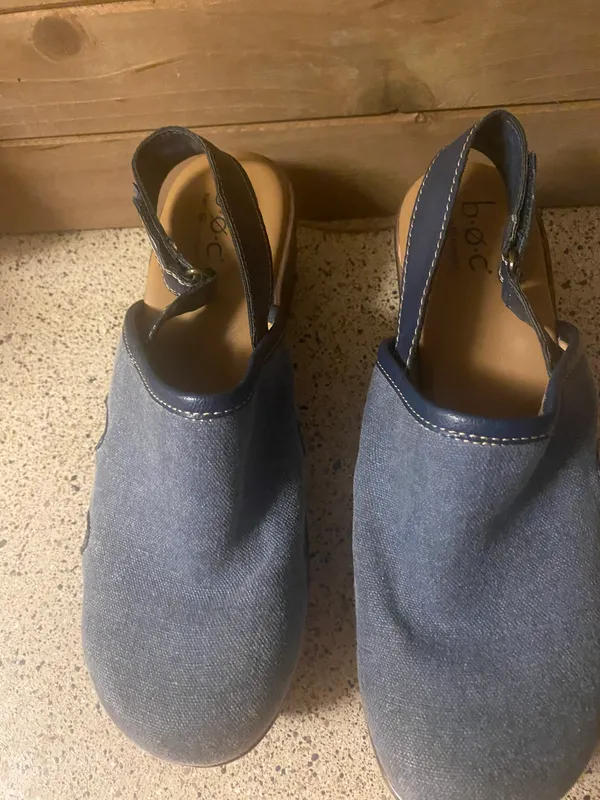 Born concept Denim Mules/Clogs women's size 8 (22) - Image 3