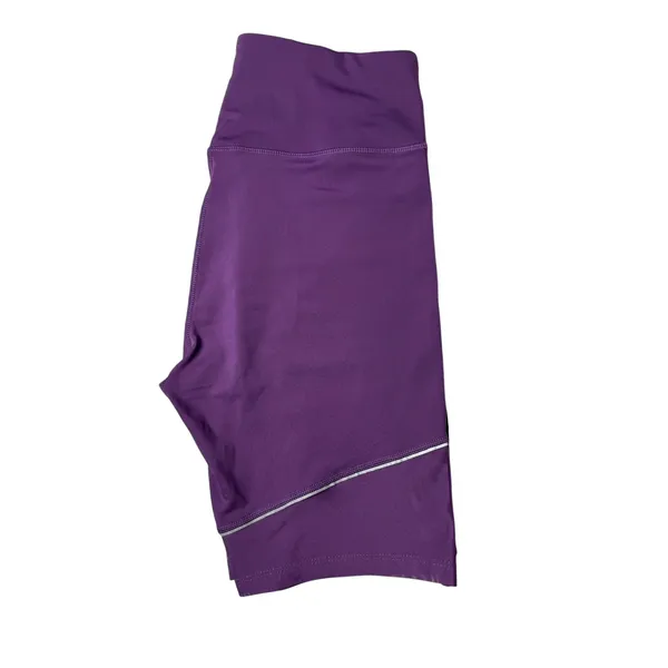 Charly High Rise Compression Biker Shorts Purple Medium Hidden Pocket - Image 4