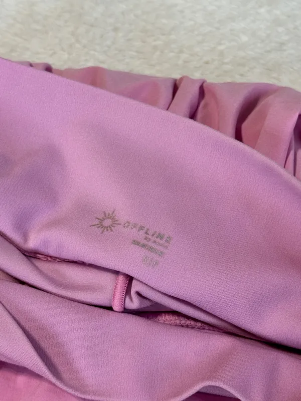 Offline by Aerie pink pleated tennis skort - Image 2