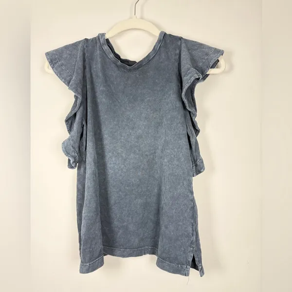 All Saints Lara Ruffle Stonewash Cami Sz 00 - Image 9