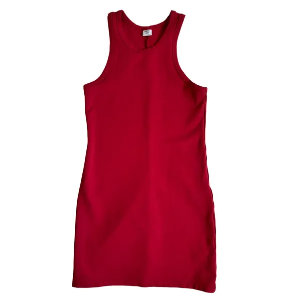 Sunday‎ Best Aritzia Red Ribbed Racerback Bodycon Mini Dress M - Image 2