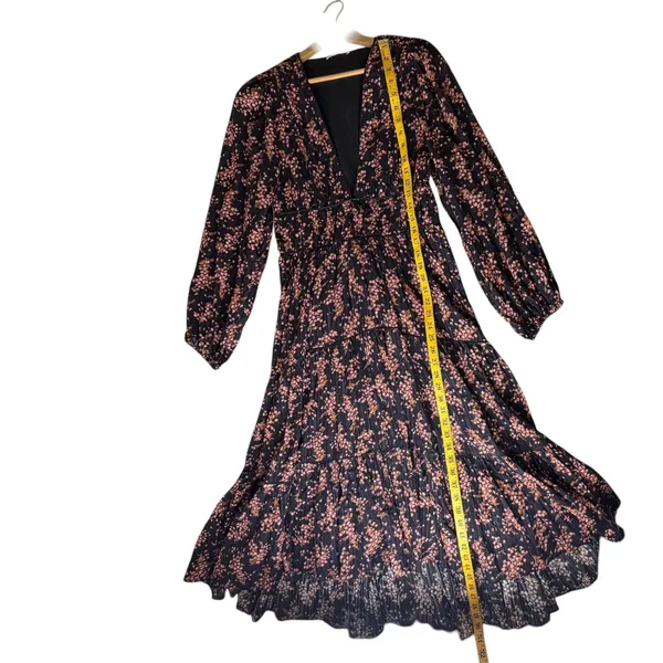 Ulla Johnson Joan Midi Dress Size 8‎ Floral Smocked Tiered Boho Cottage Romantic - Image 11