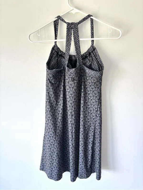 prAna Quinn Mini Athletic Dress Geometric Halter Neck Outdoor Activewear - Image 4