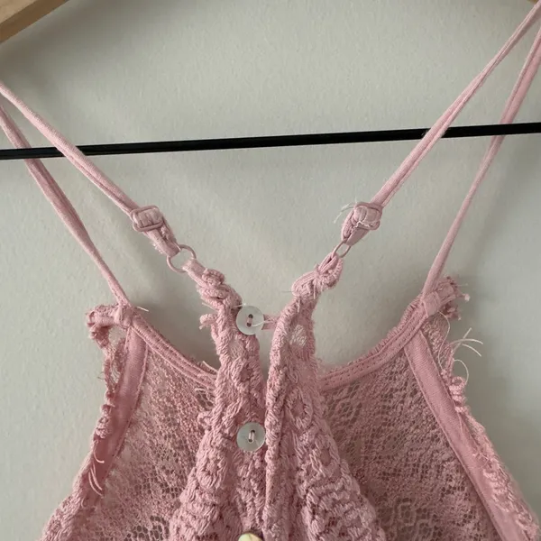 Free People Intimately She's Got It Lace Dress Pink spaghetti strap cotton blend - Image 6