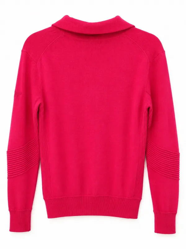 Polo Golf Ralph Lauren Women S Pink Cashmere Blend Full Zip Hooded Sweater - Image 3