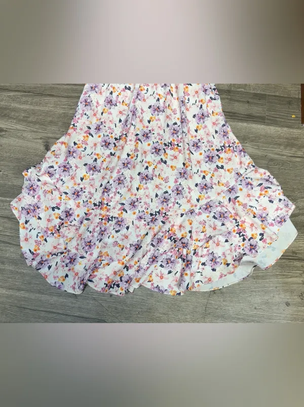 GRACE KARIN Floral Smocked Ruffle Maxi Dress Size S - Image 4