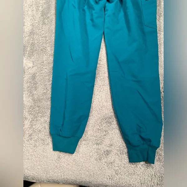 Figs Teal Jogger scrub pants with Drawstring XS - Image 8