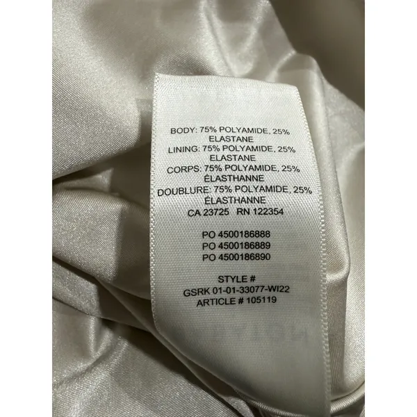 Babaton Womens Mock Neck Long Sleeve Top‎ Champagne Gold Shine - Image 6