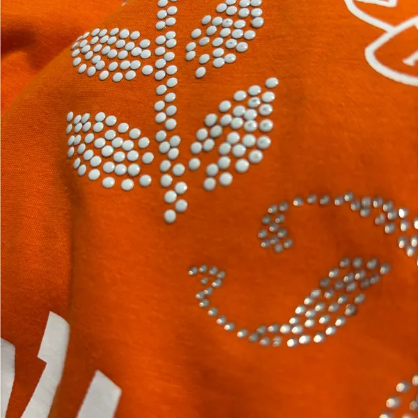 E5 Auburn University Size Small Orange Crop Top NWT - Image 5