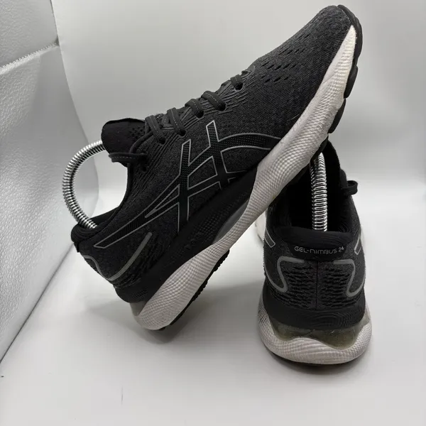 Asics Gel-Nimbus 24 Black White Running Shoes Sneakers 1012B201 Women's Size 6.5 - Image 3