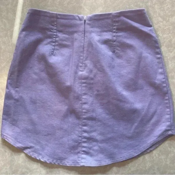 Forever 21 Lilac Purple Lace‎ Up Skirt Size S - Image 3