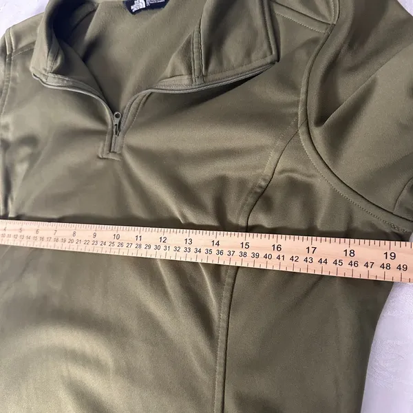 The North Face Womens-L/G Ladies Tech 1/4‎ Zip Fleece Pullover Burnt Olive Green - Image 4