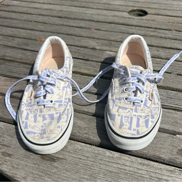 Vans Era Breast Cancer Awareness DIY Retro Self Check‎ True White Women's 5.0 - Image 2
