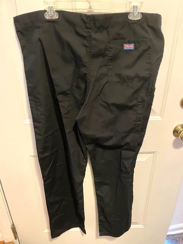 Cherokee workwear black wide leg scrub pants - Image 4