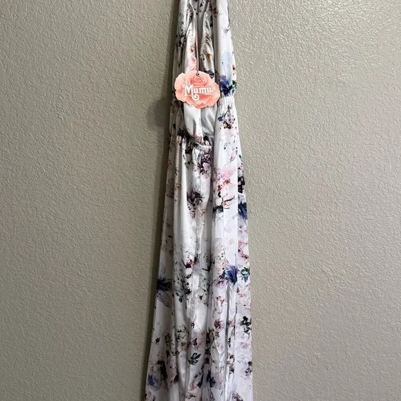 NEW Show Me Your MuMu Heather Halter Floral Maxi Dress Cottagecore S Summer - Image 12