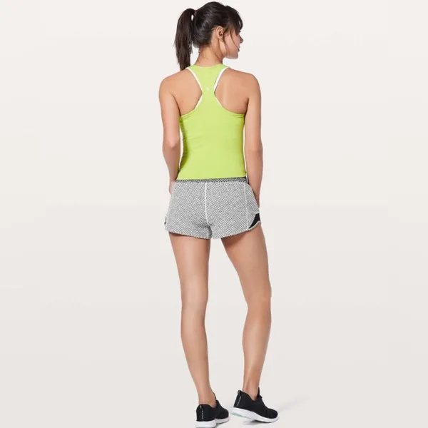 Lululemon Hotty Hot Short II *2.5" Monochromic White / Monochromic Black Size 8 - Image 2
