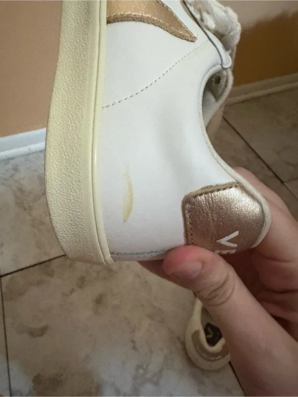Veja Esplar Leather White Platine Sneakers - Image 7