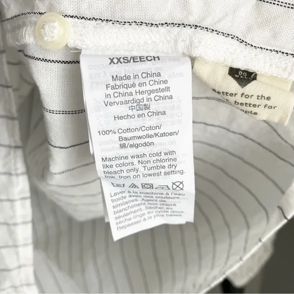 Madewell Ruffle Prairie Top in Pinstripe - Image 4