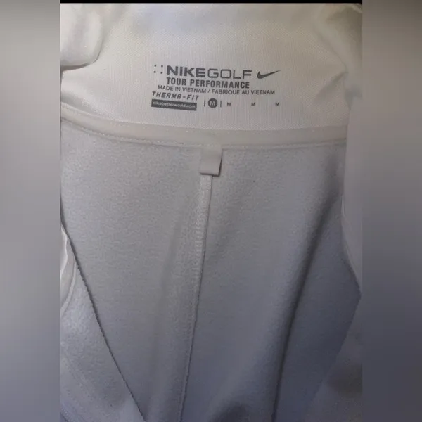 Nike golf women 1/2 zip cover-up Long sleeve size M White-Zip Pullover - Image 3