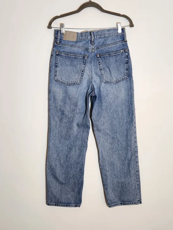 Everlane Womens Button-Fly 90s High Waist Jeans Size 27 - Image 4