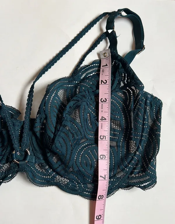 Rougegorge BlueGreen Sexy Lace Underwire Bra. Size FR 95E/ EUR 80E / US 36D - Image 7
