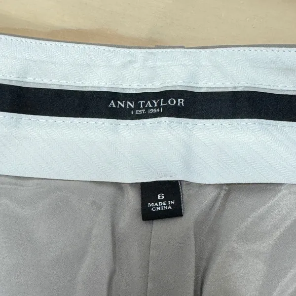 Ann Taylor Tan Beige Virgin Wool Blend Straight Leg Dress‎ Pants Trousers Size 6 - Image 4