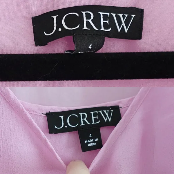 J.Crew Light Bubblegum Pink 2-PC Button Down Blouse & Tank Top 2PC Set Size 4 - Image 4