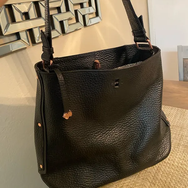 black leather bag - Image 3
