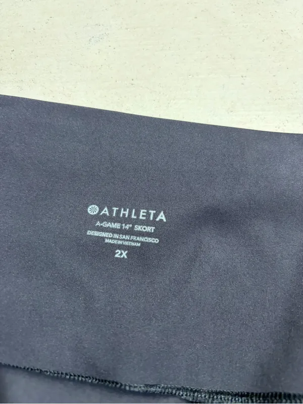 Athleta a-game 14” skort Black Athletic Tennis 2X - Image 4