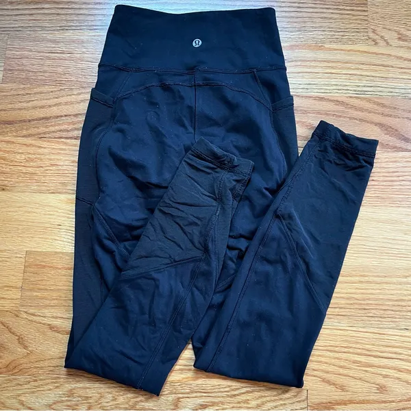 Lululemon black and blue leggings - Image 2