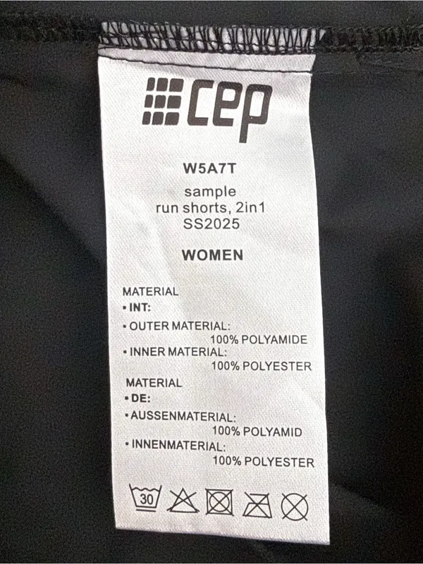 CEP Black Core Run 2 in 1 Compression Bike Lined Running Shorts Womans Small - Image 11